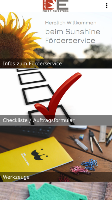 Förderservice app screenshot