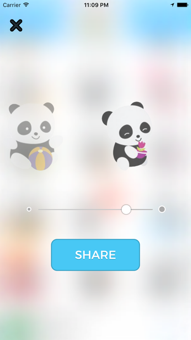 PandaMojis iPhone screenshot 4 - Entertainment app