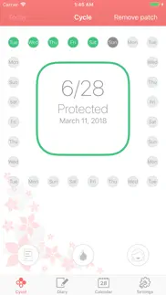 contraceptive patch reminder iphone screenshot 1
