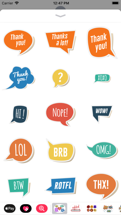 Speech Bubble Sticker Set screenshot 3