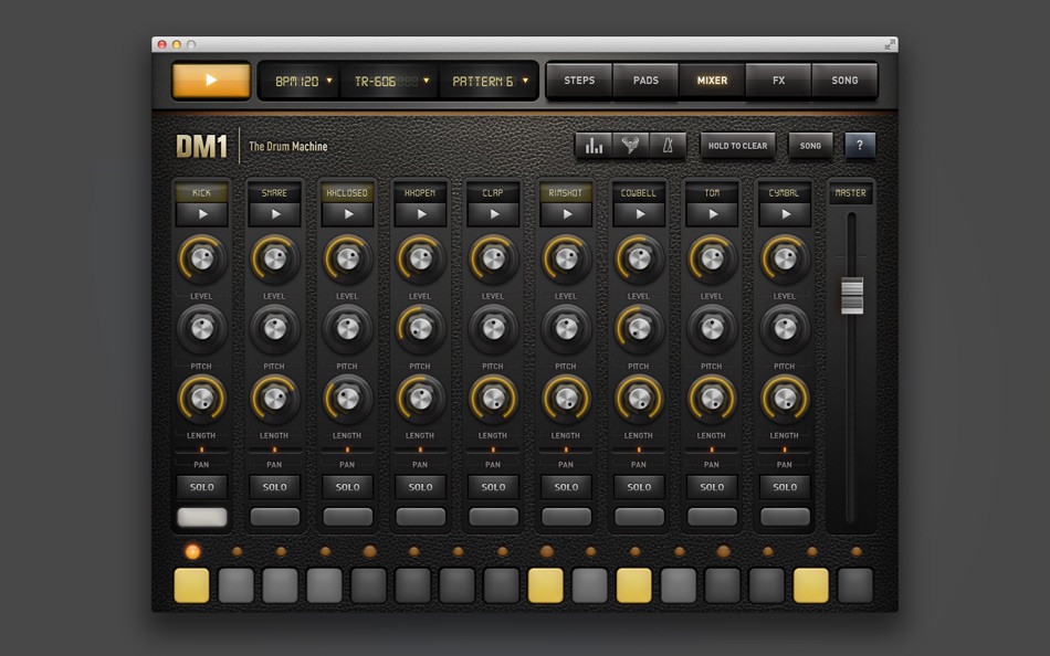 #4. DM1 - The Drum Machine (macOS) De: Fingerlab