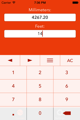 Feet To Millimeters screenshot 2