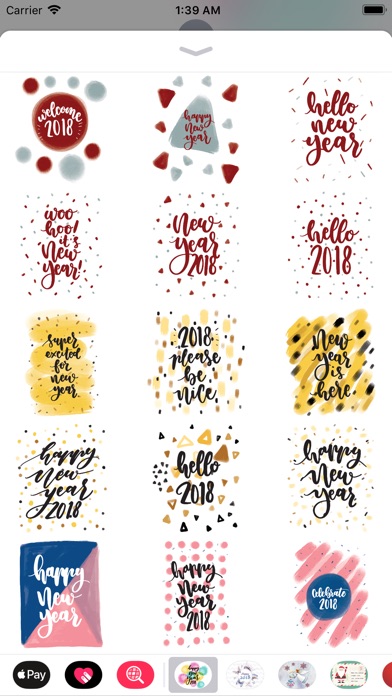 Watercolor New Year Greetings screenshot 4