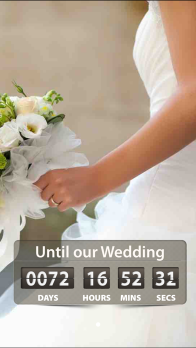 Love Countdown Counter - Wedding Day and Honeymoon Count Down Timer (for counting how many days until your loving dream days) - iOS 7 optimized Screenshot 1