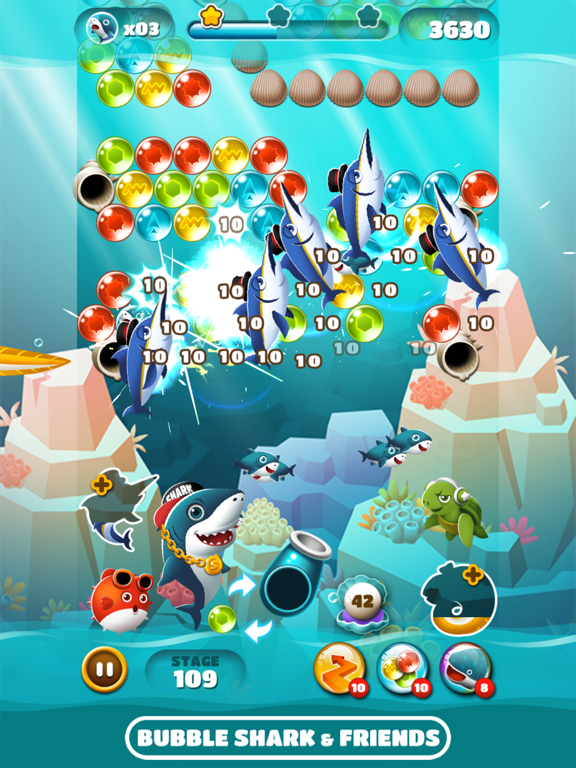 Bubble Shark & Friends iPad screenshot