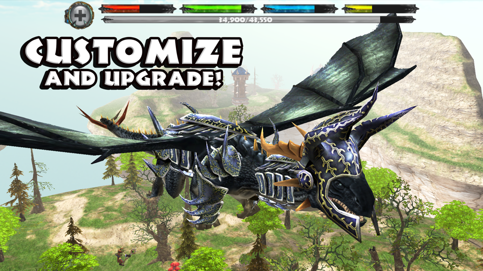 #4. World of Dragons: 3D Simulator (iOS) 由: Gluten Free Games