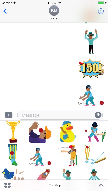 CricMoji - Cricket Emoji Stickers & Animations screenshot-3