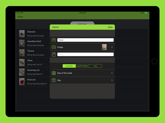 Screenshot #2 for What To Bring - checklist