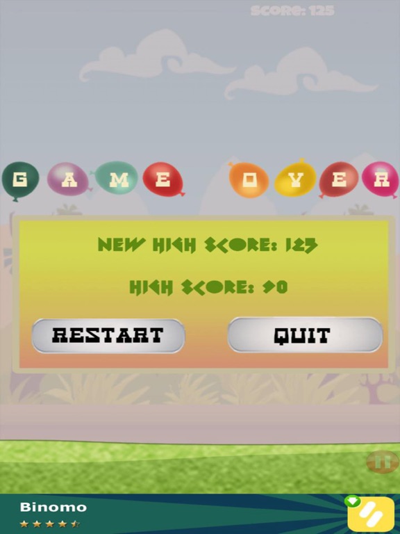 Colorful Balloon Burst iPad screenshot