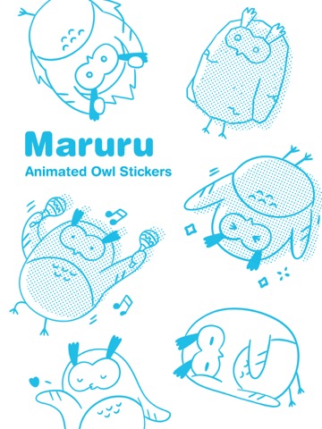 Friendly Owl Animated Stickerのおすすめ画像1