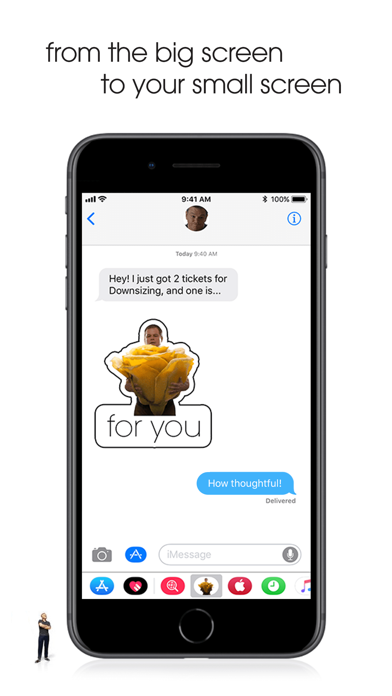 How to cancel & delete Downsizing Official Stickers from iphone & ipad 2