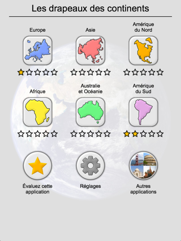 Screenshot #6 pour Les drapeaux des continents