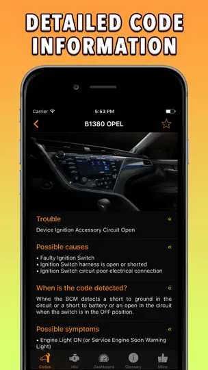 Скриншот Opel App на iPhone 2