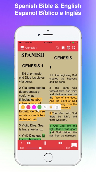 Spanish Bible Español Audioのおすすめ画像2