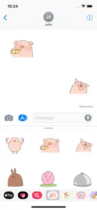 Piggy Funny Animated Sticker screenshot #1 for iPhone