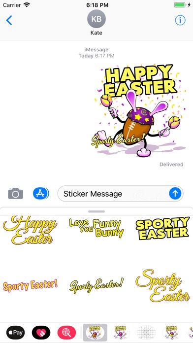 Easter Football Stickers screenshot 4