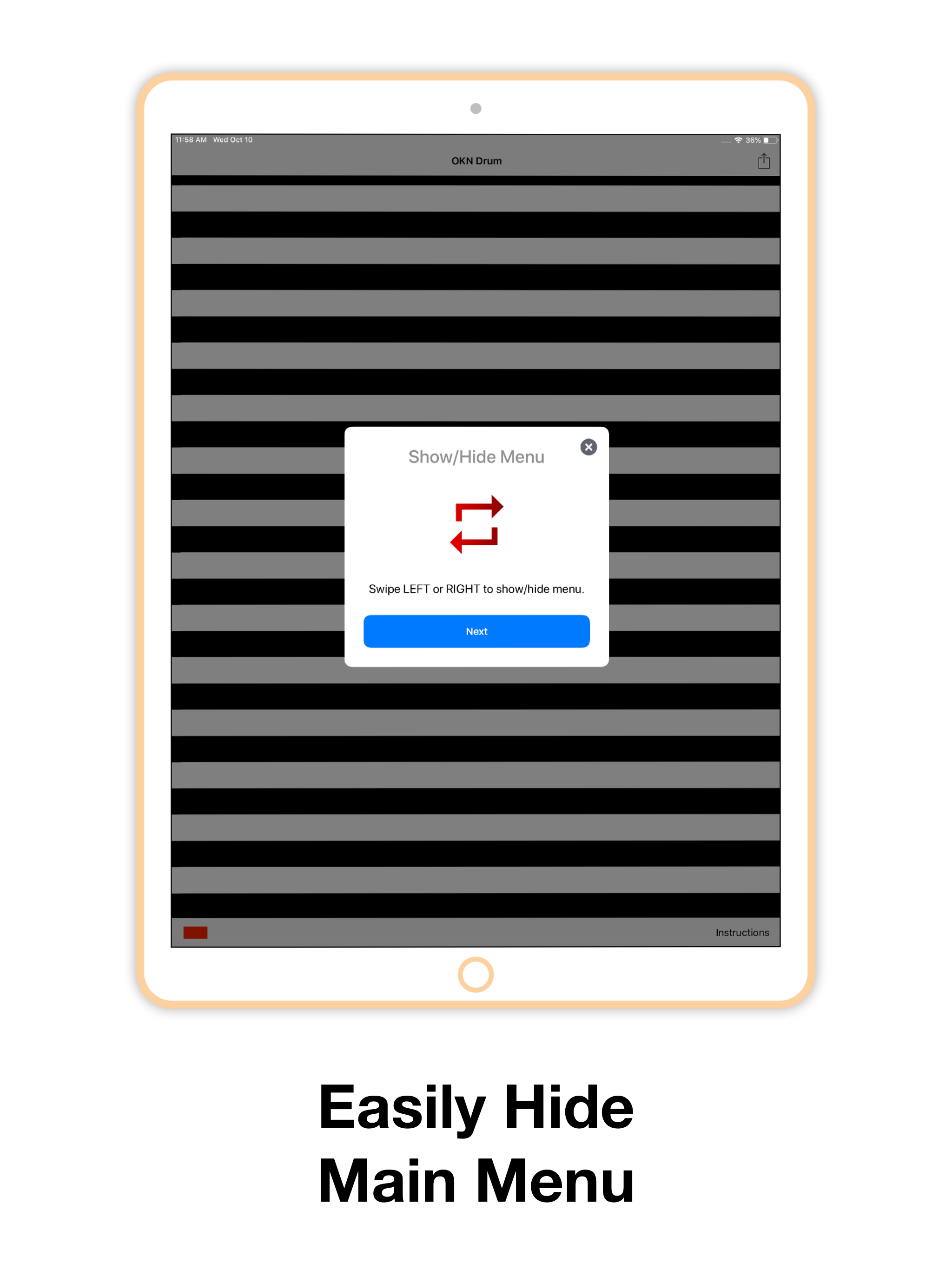 OKNDrum: Optokinetic Drum screenshot 10