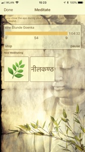 Vipassana Timer (VipaTimer) screenshot #1 for iPhone