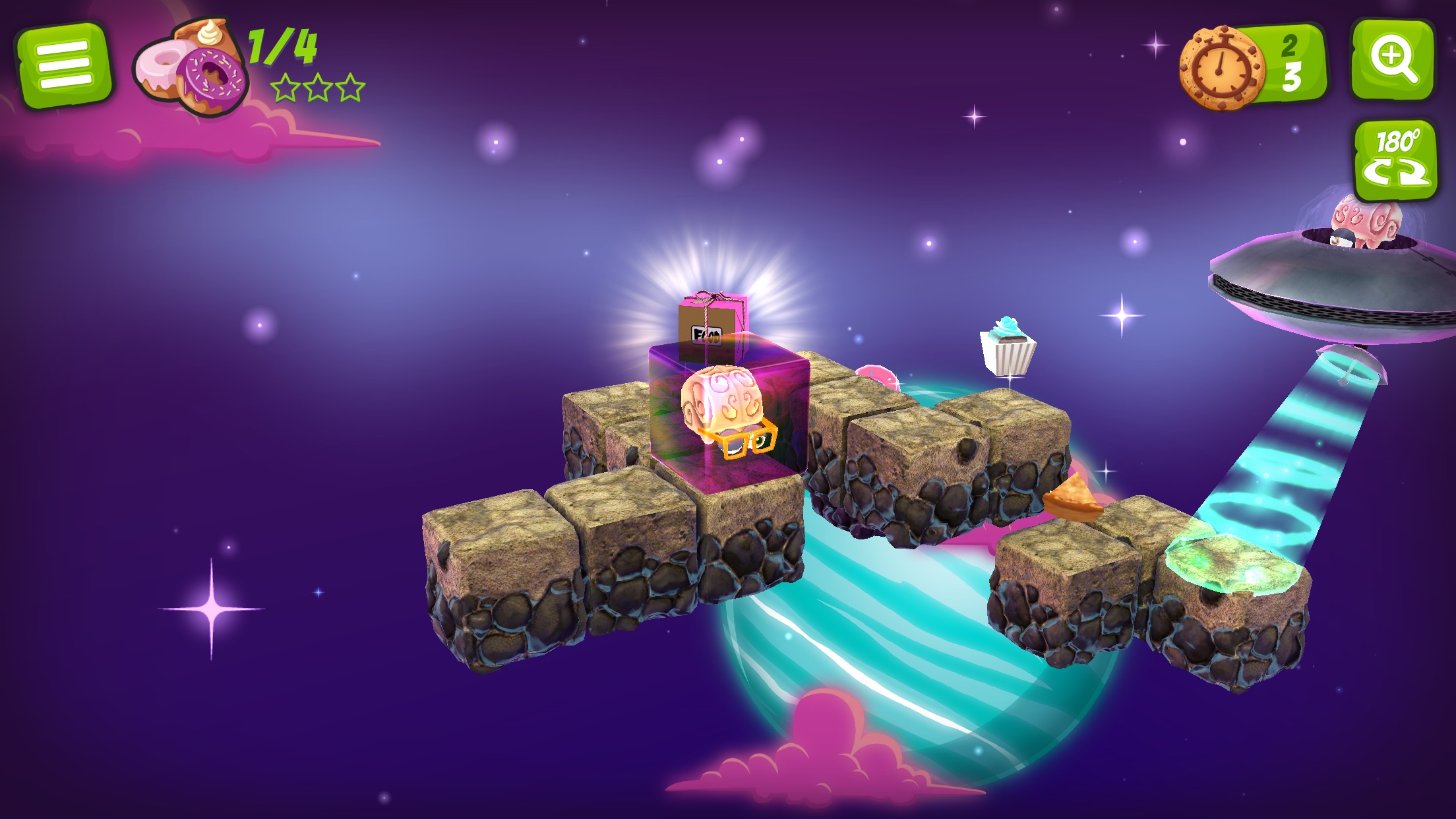 Screenshot do app Alien Jelly: Food For Thought
