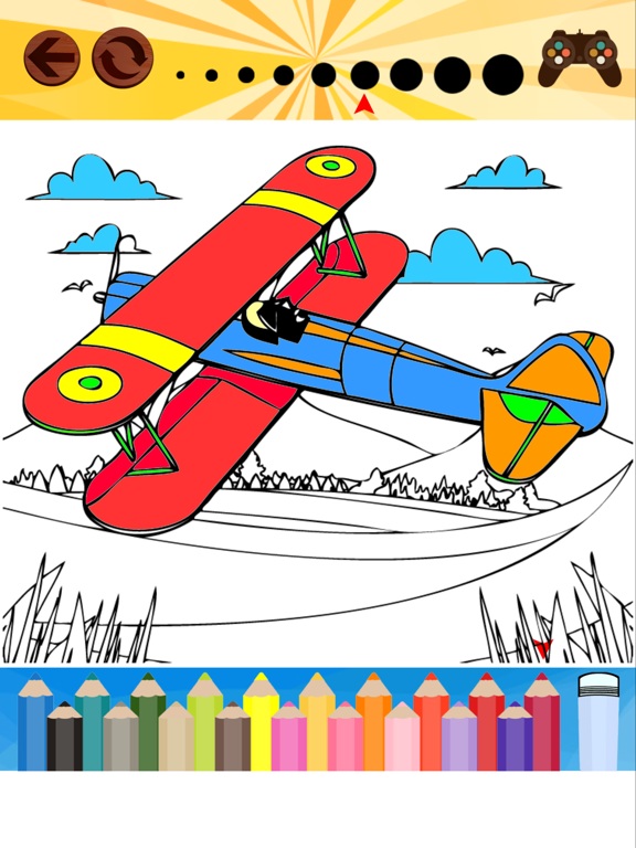 Screenshot #5 pour Airplane Coloring Books