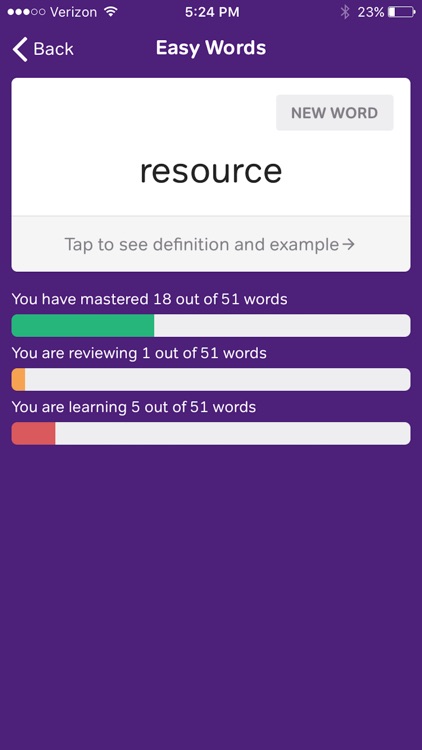 Flashcards - TOEFL Vocabulary