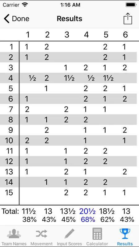 Duplicate Bridge Scoring screenshot 5 of 5