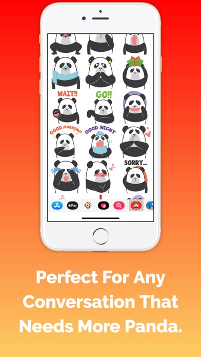 Panda Stickers and Emojis screenshot 2