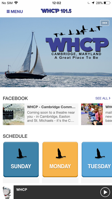 WHCP 101.5 FM Radio iPhone screenshot 1 - Music app