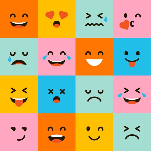 Funny Square Emojis - Weird but lovely icon
