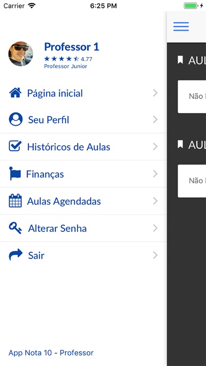 App Nota 10 Professor