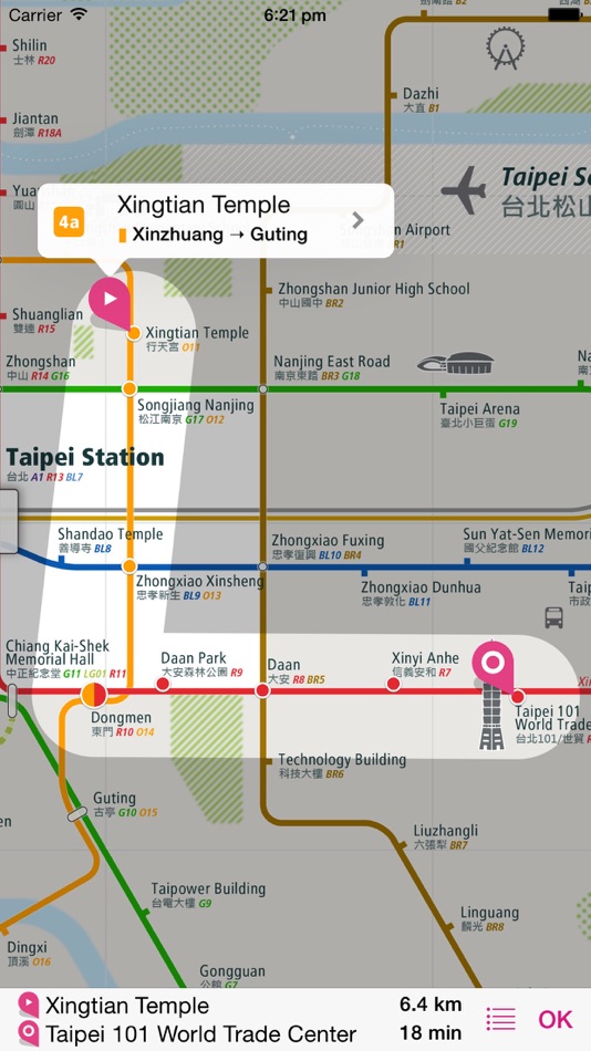 #3. Taipei Rail Map Lite (iOS) By: Urban-Map