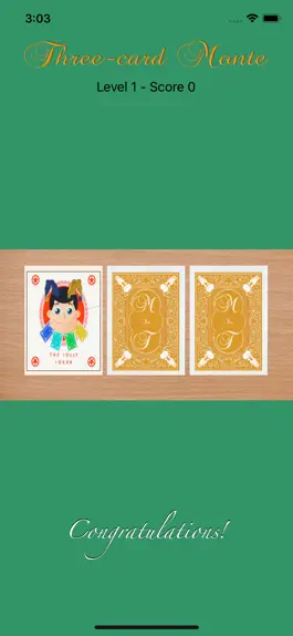 Game screenshot Three-Cards Monte hack