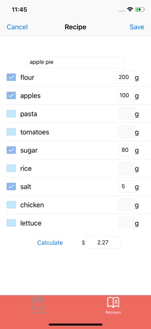 Recipe Price Calculator(圖5)-速報App