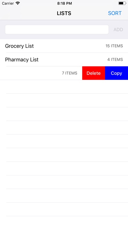 The Simple Shopping List App