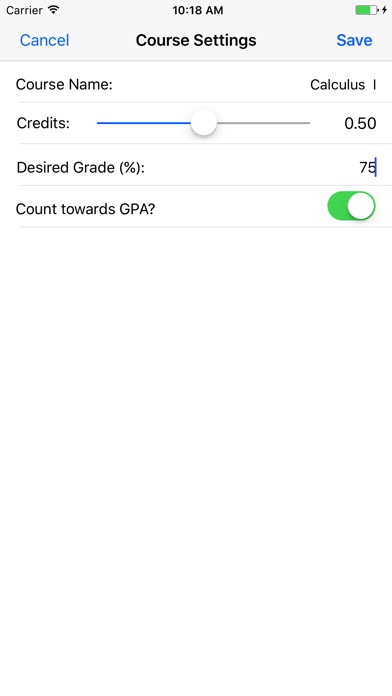 My GPA screenshot 3