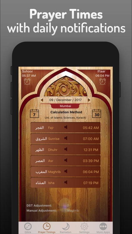 Islamic Qibla & Prayer Times
