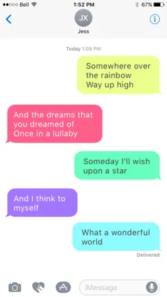 Message Makeover for iMessage - Colorful Bubbles iPhone image 4