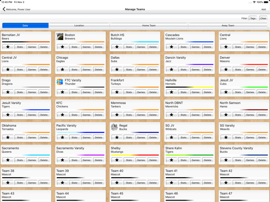 Basketball Stat Tracker Live iPad screenshot 4 - Sports app