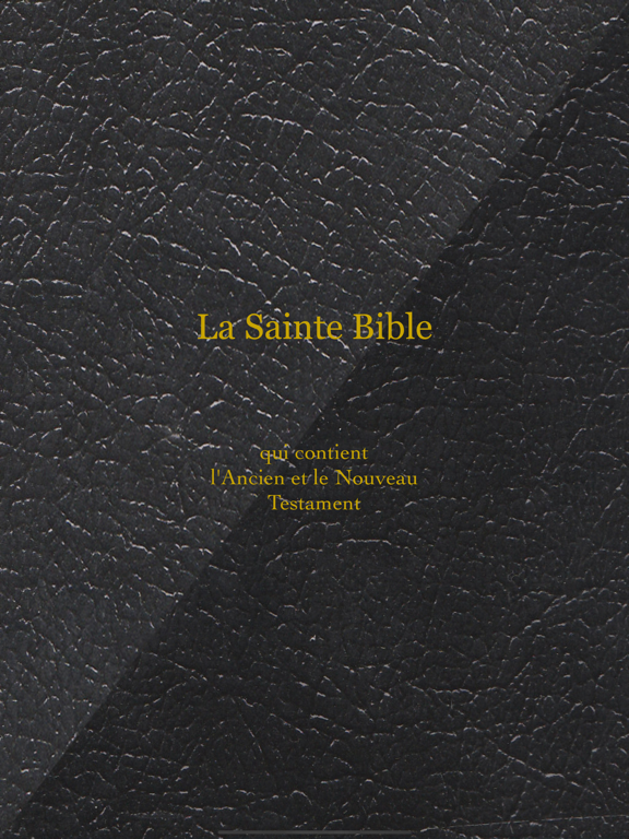La Sainte Bible (avancée)