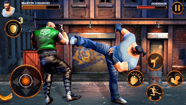 Hero Fighting Street Gangs