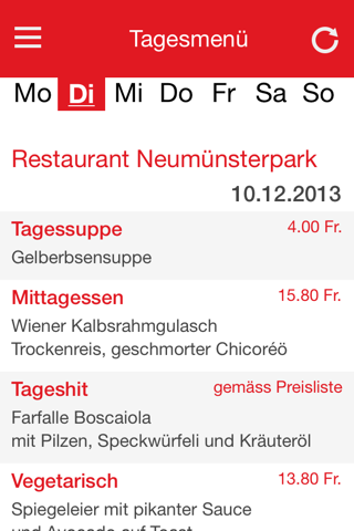 Gastronomie Zollikerberg screenshot 2
