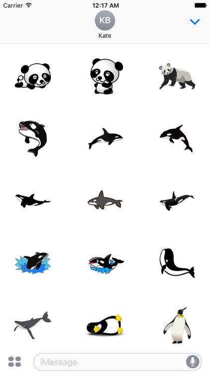 Black and white animals