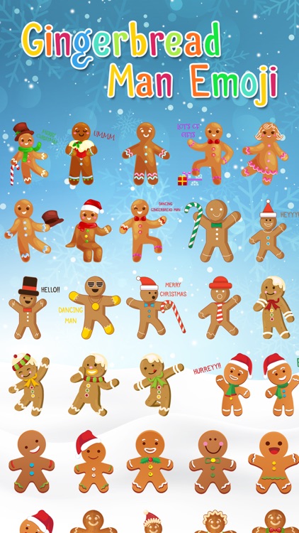 Gingerbread Christmas Stickers