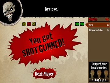 Zombie Dice iPad screenshot