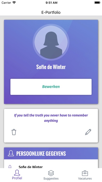 E-Portfolio Zorg en Welzijn screenshot 2