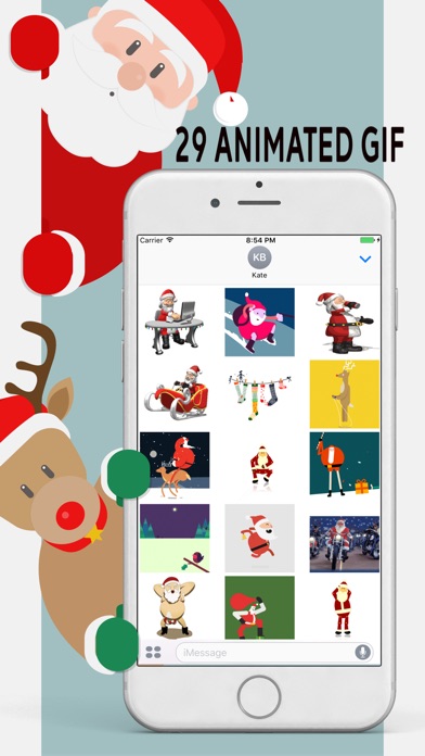 Santa Claus Adventure Stickers screenshot 3