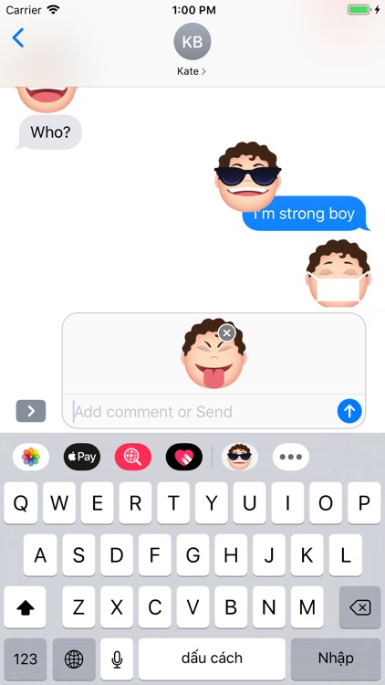 Strong boy emoji screenshot-4