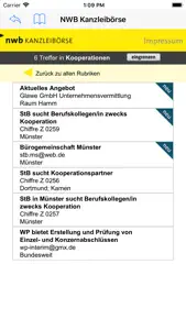 NWB Kanzleibörse App screenshot #3 for iPhone