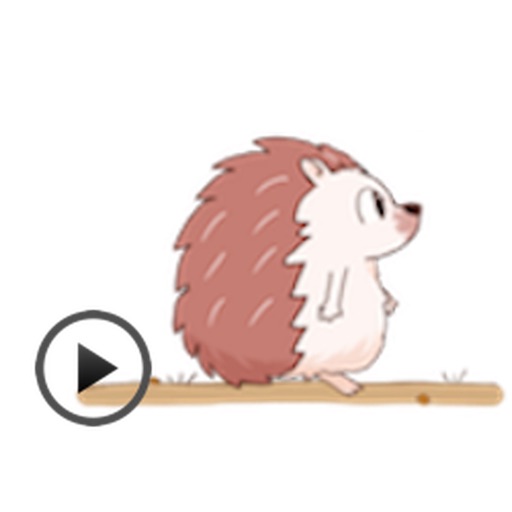 Funny Moving Hedgehog Stickers icon