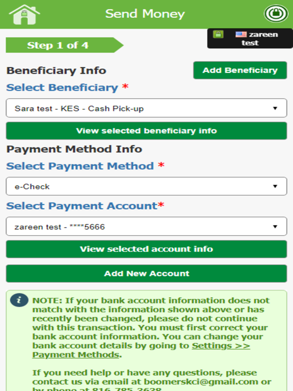 EFS Kash iPad screenshot 4 - Business app